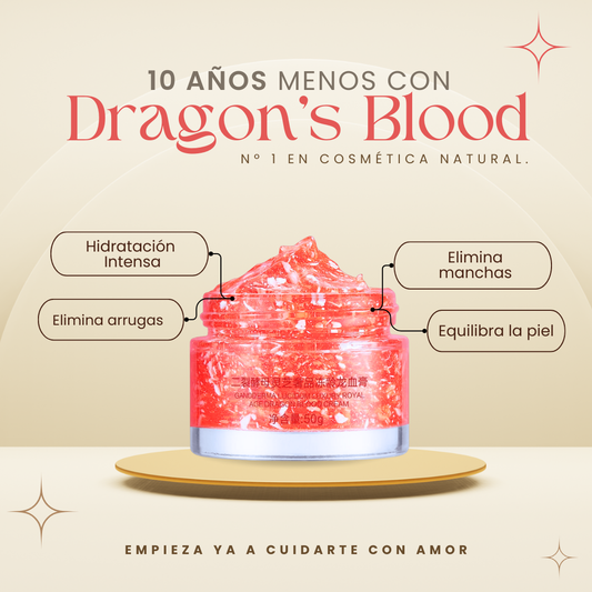 Crema facial rejuvenecedora ¡10 Años Menos! Dragon's Blood para piel radiante y joven